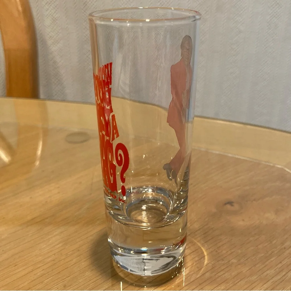 RARE 4 inch tall shot glass, “Austin Powers  The Spy Who Shagged Me”